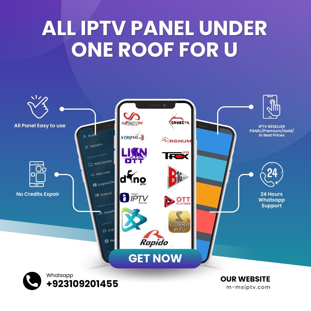 Be iptv reseller : all panels available for use